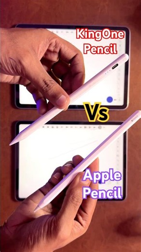 Kingone Pencil Vs Apple Pencil 🤯 Real Difference 😵 #apple #pencil