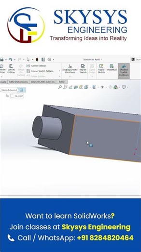 Make sketching faster with Convert Entities in SolidWorks ✏️⚙️