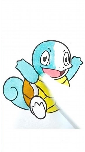 Coloring #007 Squirtle – Water Blast Time 💧🐢