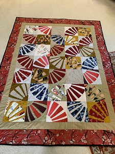 Japanese Fans Quilt - Etsy