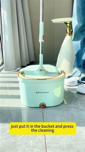 An interesting design that allows the mop to automatically separate wastewater during washing.#mop