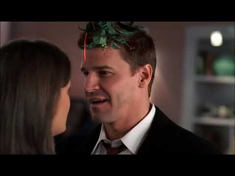 Bones 3x09 'The Santa in the Slush' Extended Kiss Scene