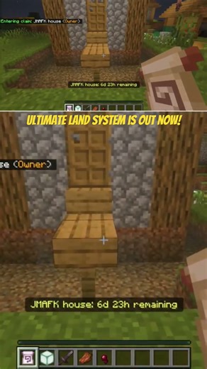 Land Claim System is Out Now! download it on my channel! #landclaims #mcpe #mcbe #minecraft #fypシ