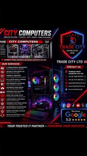 Trade City Computers by Trade City ltd, Number 1 rated in Computer Solutions and Data Recovery