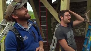 A celebratory drink after a job well done! | Treehouse Masters