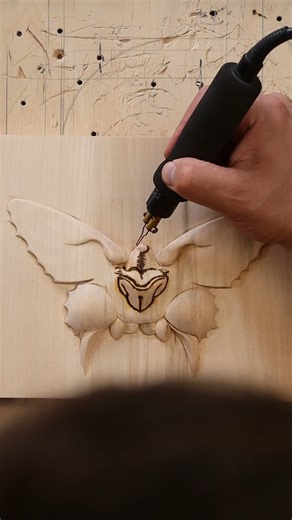 Tiger butterfly. Wood carving, pyrography. #handmade #woodwork #woodart #pyrography | Oleksandr Hrytsai. Wood Carving