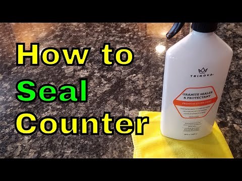 How to seal granite countertops