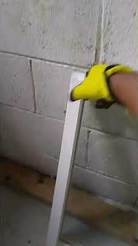 Best Tip!!! How to install Vinyl Slider Window in Brick Basement #shorts