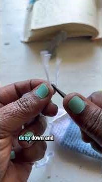 One way to join 2 strands of yarn #crochet