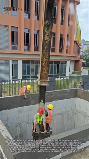 Underground Worker Transport: Smart Scaffolding Ladder Saves Time in Deep Shaft Operations