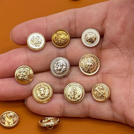 Retro Metal Buttons: Coats, Jackets, Suits - 10 Pcs - Etsy Canada