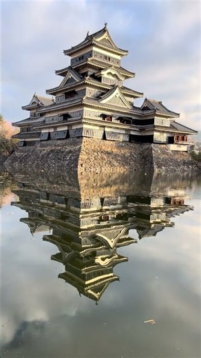 Matsumoto Castle Japan at Sunrise