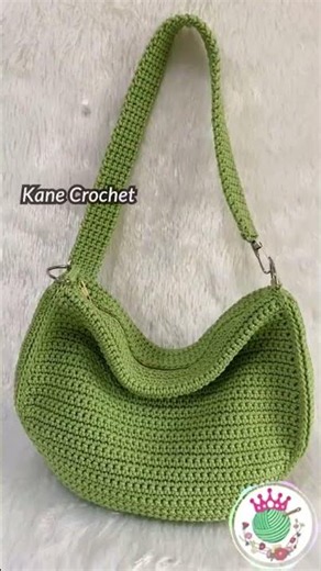 Crochet Shoulder Bag B284 #crochet #crochetbag
