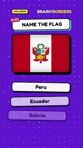 Flag Quiz #032 - Bahrain or Qatar? So jagged! #shorts #geographyquiz #quiz #flagquiz