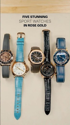 Five Stunning Sport Watches in Rose Gold: Rolex, Patek Philippe and More l SwissWatchExpo