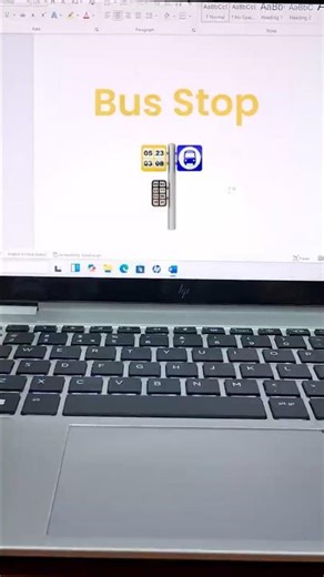 Bus Stop 🚏 Symbol in MS Word | Unicode 1F68F #computer #shorts #asmr #busstop #publictransport