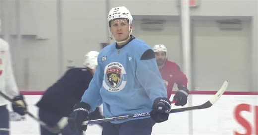 Injured stars Matthew Tkachuk, Brad Marchand hit the ice for Florida Panthers practice