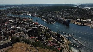 View over Tonsberg City - Norways Oldest City - From The Viking Era