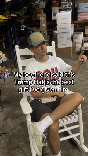 It’s his favorite hat. He didn’t realize the QR code scans to Trump dancing to the YMCA  #trump #hat #boyfriend #bf #usa #donaldtrump #gift | Pete's Pranks | Facebook