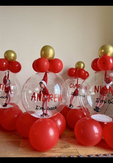 Thank you all so much for keeping me busy this year – our personalised Elf balloons have been a sell-out favourite! 🎄