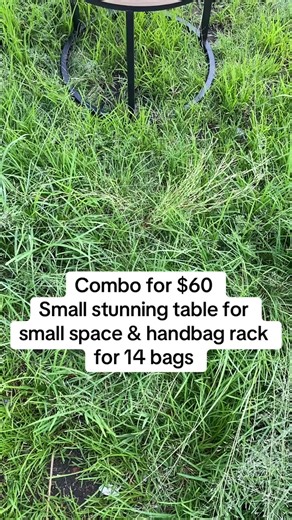 Combo for small table and handbag rack $60 usd payment on delivery #nesting-center-table
