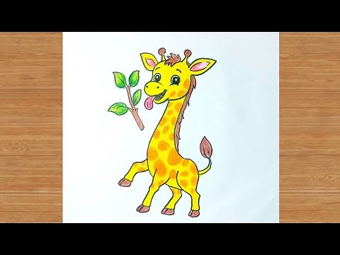 Giraffe Drawing | How To Draw Giraffe Step by Step for Beginners | Giraffe Drawing | Art Is My Soul🤗