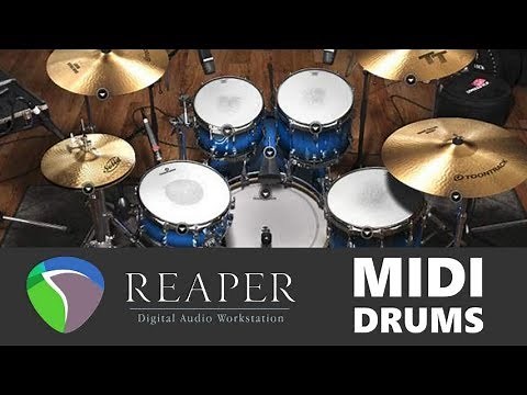 How To Get Good MIDI DRUMS in Reaper Daw