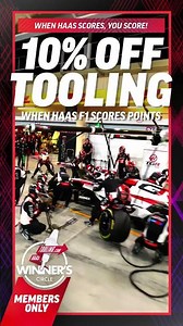 When Haas Scores, You Score! 10% Off Tooling When Haas F1 Scores Points!