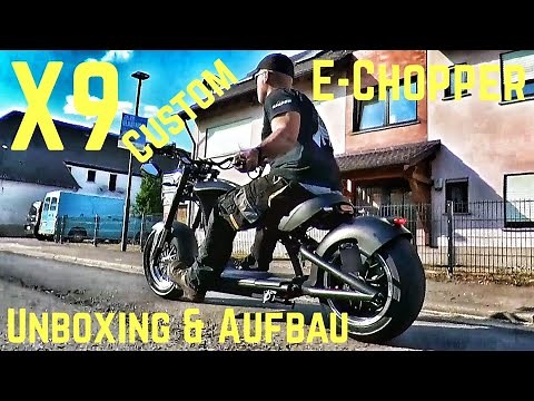 X9 E-Chopper // Unboxing // Assembly & Customizing
