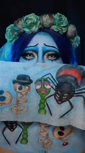 Time to do a TRANSFER! 🦋 #thecorpsebride #makeup #transfer #HalloweenMakeup #TimBurton | Mulan Mtz