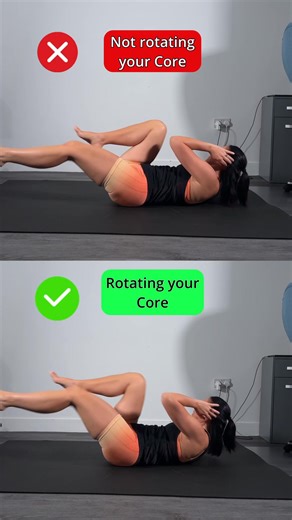266K views · 1.2K reactions | Doing Bicycle Crunches? Here’s Why Core Rotation Is Everything!  If you’re only moving your legs during bicycle crunches, you’re not engaging your core properly  Rotate your torso with control to activate your obliques and sculpt your abs faster  #AbsWorkout #CoreTraining #FitnessTips #FormCheck #HomeWorkout | Go with JO Fitness | Facebook