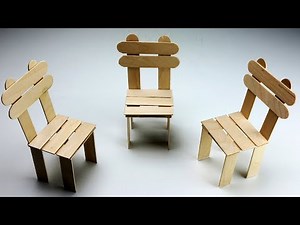 How To Make Popsicle Stick Chair Step By Step | Popular Craft | Diy Popsicle Stick Chair Easy