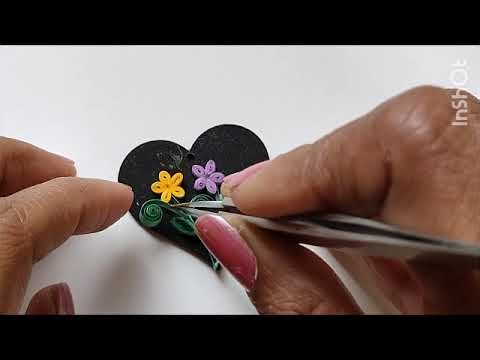 Quilled keychain #quilledkeychain #keychain #handwork #gifts