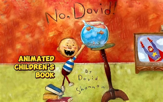 【英文启蒙绘本读物】No!David!（等级B-I）｜分级阅读｜快乐英语｜零基础英语｜磨耳朵｜语感培训｜听识能力提升｜趣味启蒙