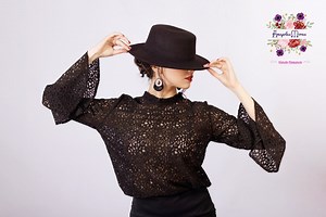 Black Cordobes Hat for Spanish Gypsy Flamenco Dance - Etsy