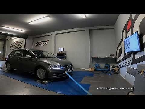 VW Golf 7 1.0 TSI 110cv Reprogrammation Moteur FLEXFUEL @ 134cv Digiservices Paris 77 Dyno
