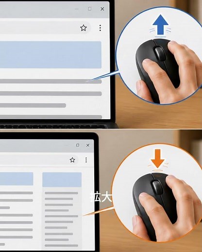 Windowsの画面の文字の大きさをマウスを使って簡単に変える方法