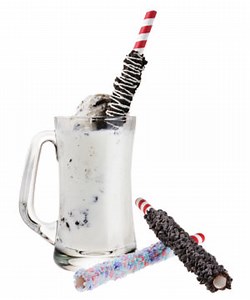 Candy Drinking Straws: Milkshake straws coated in flavor-enhancing candy.