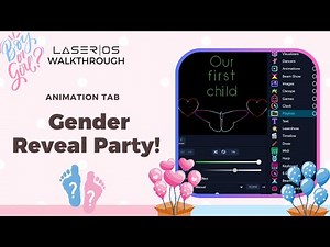 Gender Reveal Party | LaserOS Tutorial | Inside Animation Tab Vol.51 | Gender Reveal Light Show