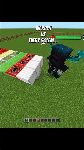 Warden vs EVERY Minecraft Golem! #minecraft #shorts