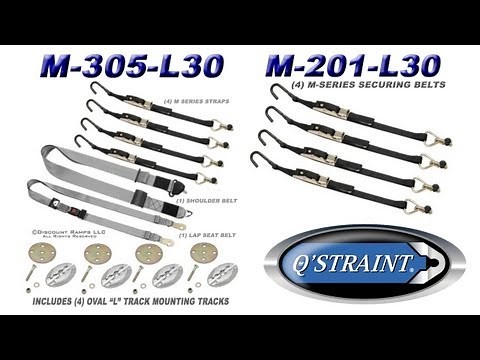 Q'Straint QRT M-Series L Track Wheelchair Tie Down System
