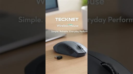 TECKNET Wireless Mouse — Ergonomic | 24-Month Battery | 2600 DPI Performance