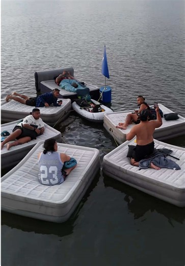 Memorable Night with Air Mattresses: Fun with Friends