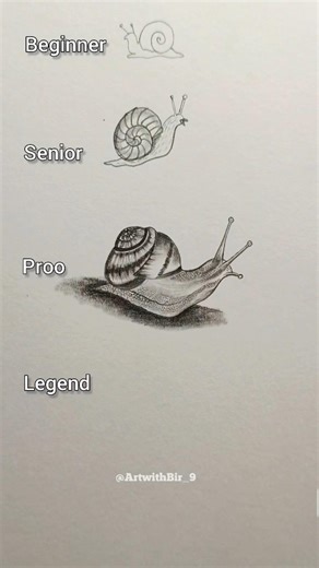 DRAW a Snail like a PRO! 🐌🤯 #art #drawing #youtubeshorts #shorts #trending #viral #snail