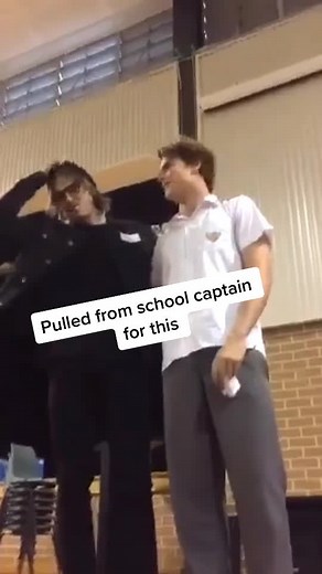 Releasing the ninjas for my school captain speech didn’t turn out how we planned @stweedie #prankpatrol #abc3