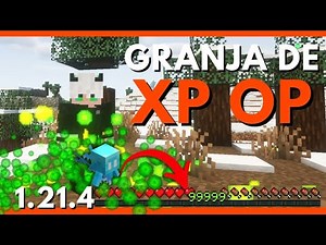 💎 Cómo Hacer una Granja de Experiencia en Minecraft Java 1.21.4 ⚡ ¡Fácil y Súper Eficiente!