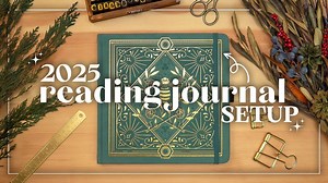 Plant Based Bride-欧美超人气手账博主新年读书笔记设置-New 2025 Reading Journal Setup