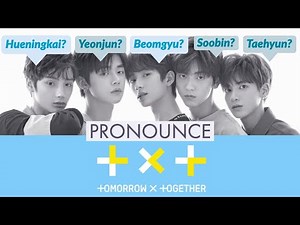 How To Pronounce BigHit's TXT Members' Names In Korean