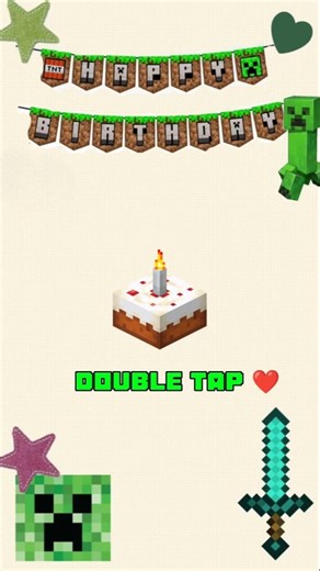 happy birthday 🎂 #minecraft #shorts #ytshorts #viral