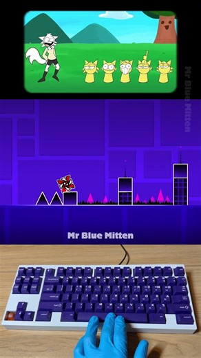 All yellow Sprunki animation x Geometru Dash #geometrydash #sprunki